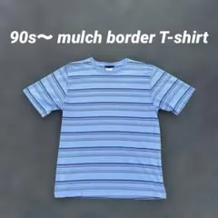短丈 マルチボーダー 90s〜 FADED GLORY Tシャツのサムネイル