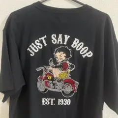 Betty Boop 刺繍 Tシャツ ブラック　Lサイズのサムネイル