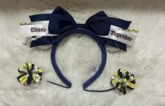 ディズニー　チアリーダー　カチューシャ　ミニー