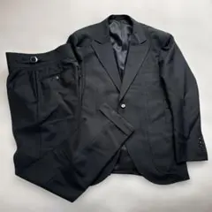 カーキ　オリーブ　メンズスーツ　ベルトレスパンツ【春夏秋用】日本製