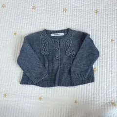 familiar カーディガン 80 ネイビー