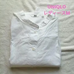ユニクロ　バンドカラーシャツ　コットンスタンドカラーシャツ