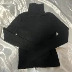 ニ*ズ様 美品　ZARA ブラック タートルネックセーター S リブニット 黒