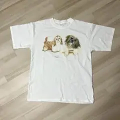 ヴィンテージ 90s ROBERT J MAYドッグ アート プリント Tシャツ
