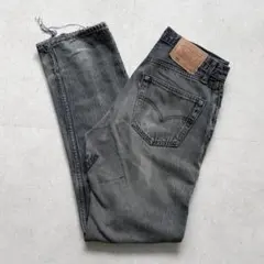 4*o様 【Levi's 501】 ブラックダメージデニム W31 L32 US