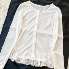 2点おまとめルネ レースカーディガン 36 アイボリー系 長袖