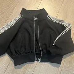 mirror bae. レースライン ブルゾン ブラック 100美品