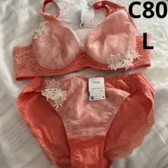 Wing ブラジャー　ショーツ　L セット C80 WACOAL