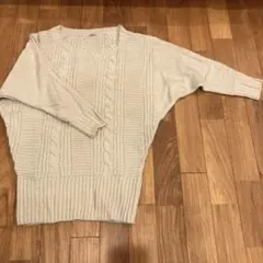 LIP SERVICE リップサービス ニットミニワンピース ベージュ