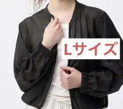 ジーユー　gu シアーブルゾン　ブラック　Lサイズのサムネイル