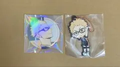 ハイキュー 月島蛍 point get 缶バッジ 一番くじ ラバーストラップ