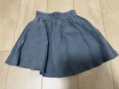 GLOBAL WORK キッズ　インナー付きスカート　ブルー　110