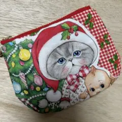 ハンドメイド　ころりんミニミニポーチ　コヤンイサムチョン☆クリスマスルミちゃん☆