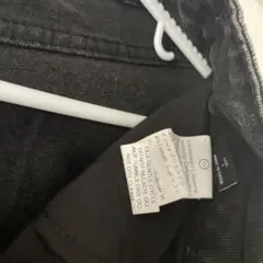 ブラックデニムミニスカート L