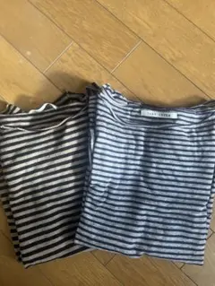 CHÂT CÈTE ストライプ 長袖カットソー2枚セット