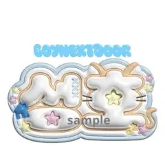 ぷっくりネームボードオーダー BOYNEXTDOOR ソンホ