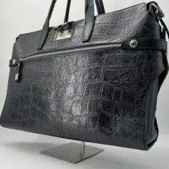 11566✨良品✨サマンサキングズ クロコ型押し ビジネスバッグ A4