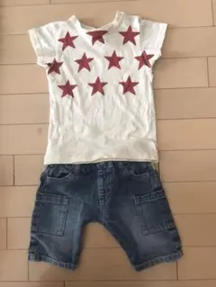 【JUNKSTORE】Tシャツ&【TKSAPKID】ジーンズ