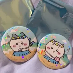 ちいかわ☆星ふるスカイツリーとひみつの島 ちいかわ ハチワレ 缶バッジセットのサムネイル