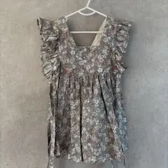 【ハンドメイド】美品　エプロンワンピース