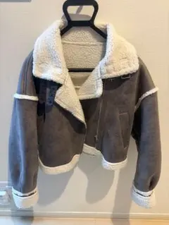 フェイクムートンライダースジャケット