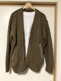 ケーブル カーディガン