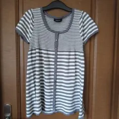 EASTBOY ストライプ 半袖チュニック
