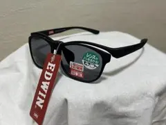 EDWIN 偏光サングラス 跳ね上げ式 マットブラックのサムネイル