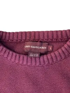 【希少】70s CHAPS RALPH LAUREN コットン ニット セーター