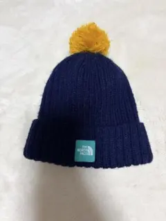 THE NORTH FACE ネイビー ポンポン帽子