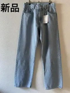 【新品】【WEB限定】5ポケット ストレートデニムパンツ -ウォッシャブル-