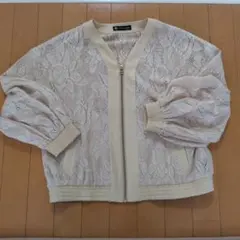 レースブルゾン ベージュ 長袖のサムネイル