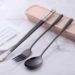 トリオセット 箸 スプーン フォーク 3点セット キャンプ カトラリーセット