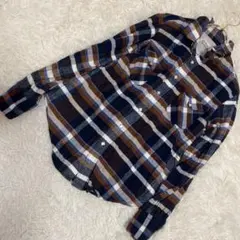 45rpm& ネルシャツ ネイビー 3 カジュアル 着回し 羽織り