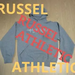 90sラッセルアスレティックプリントスウェットパーカーUSA製
