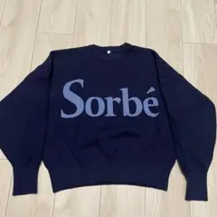 ネイビー 長袖 ニット LL