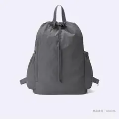 【あいや様専用】GU ソフトナイロンバックパック　グレーのサムネイル