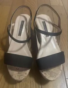 PELLICO SUNNY 黒 スエード ウェッジソールサンダル
