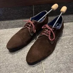 美品　ブラウン スエード ドレスシューズ　オシャレメンズ