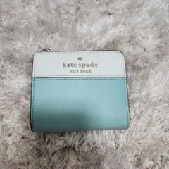 kate spade 三つ折り財布 ミントグリーン