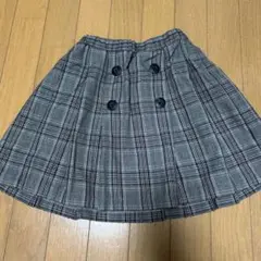 COMME CA ISM チェック柄スカート 120cm