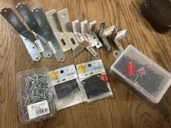 DIY金物まとめ売り｜木ねじ・金属ステー・L字金具・蝶番セット【未使用多め】