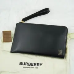 未使用品　BURBERRY LONDON 長財布　小銭入れ付　TBロゴ　ブラック