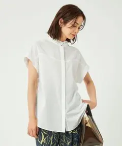 ユナイテッドアローズgreen label relaxingフリルカラーブラウス