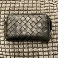 ボッテガビェネタミニ財布本革ブラック　黒色