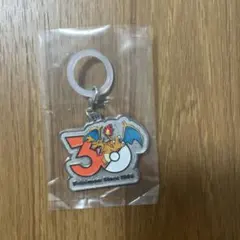 ポケモン リザードン 30周年 メタルキーホルダー カプセルトイ めじるし