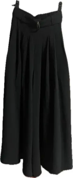 スカートパンツ　ブラック