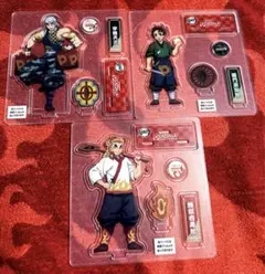 鬼滅の刃　ピザーラコラボ　アクリルスタンド3点セット