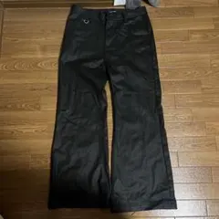 asap mode Stacked Oil Coating Pants