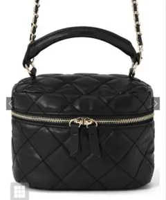 GRL 2Wayキルティングバニティショルダーバッグ[tr534] ブラック